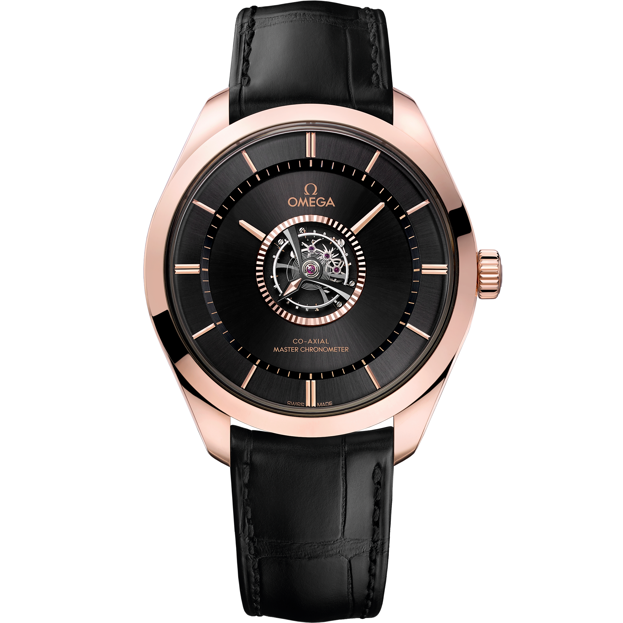 De Ville Tourbillon 43 mm, セドナゴールド - Canopus Gold™   レザーストラップ - 52953432201001