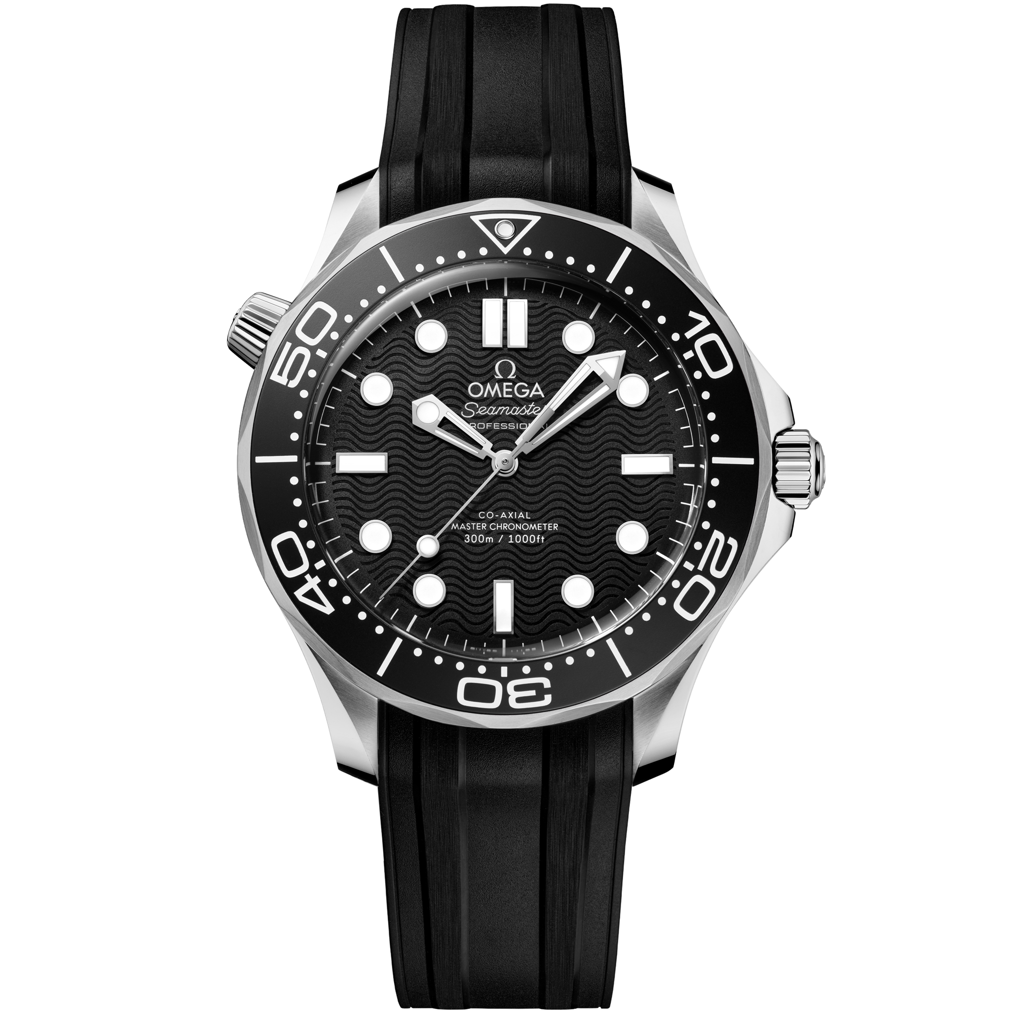 Seamaster 42 mm, ステンレススティール   ラバーストラップ - 21032422001003