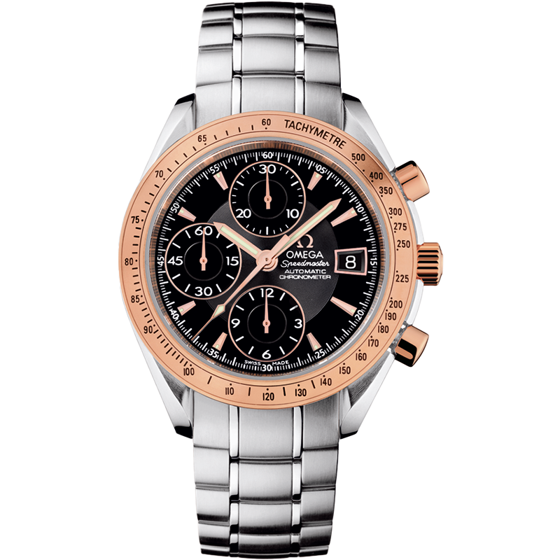 Speedmaster Date / Day-Date 40 mm, スティール - レッドゴールド ステンレススティール -  323.21.40.40.01.001 | OMEGA JP®