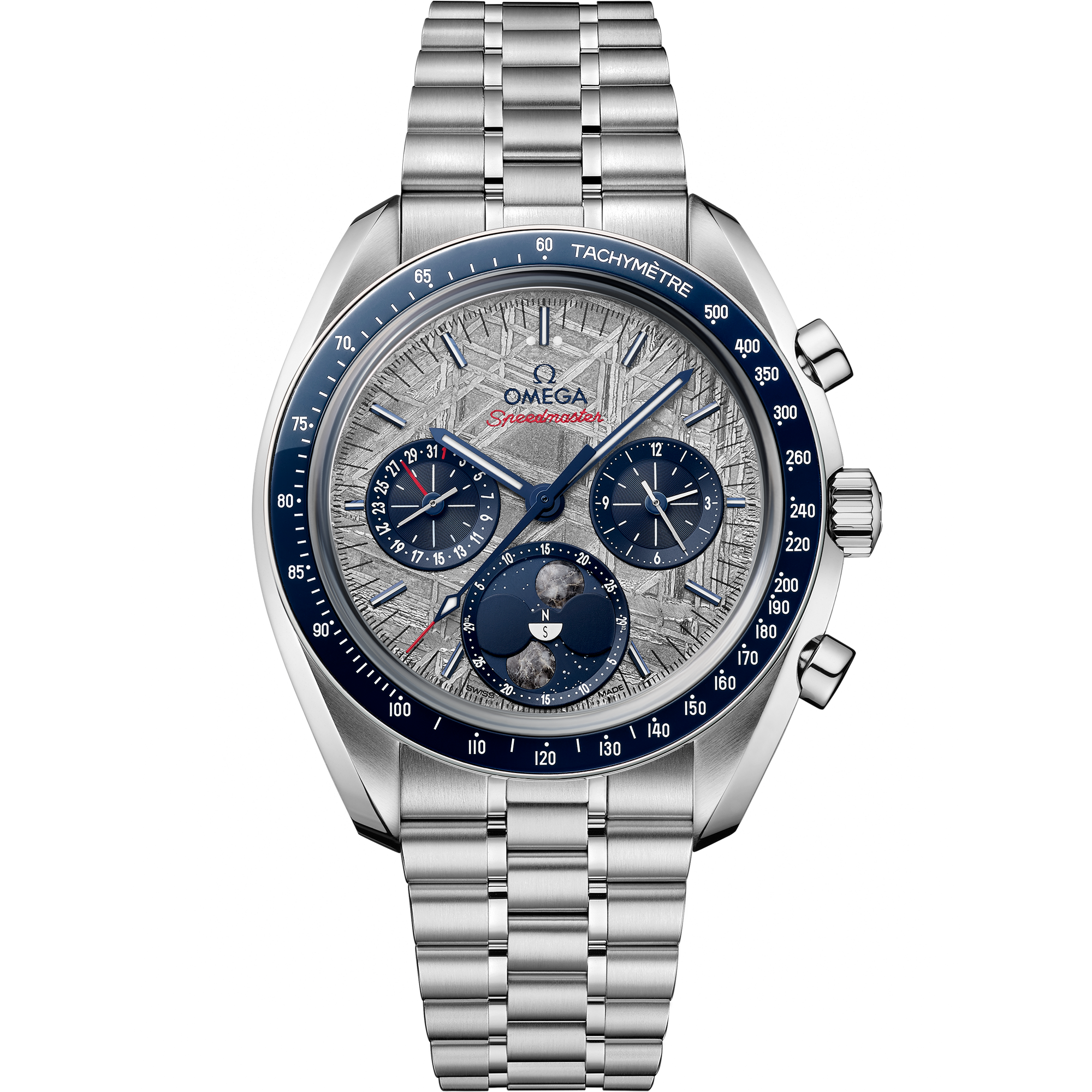 Speedmaster ムーンフェイズ 43 mm, ステンレススティール   ステンレススティール - 30430435206001